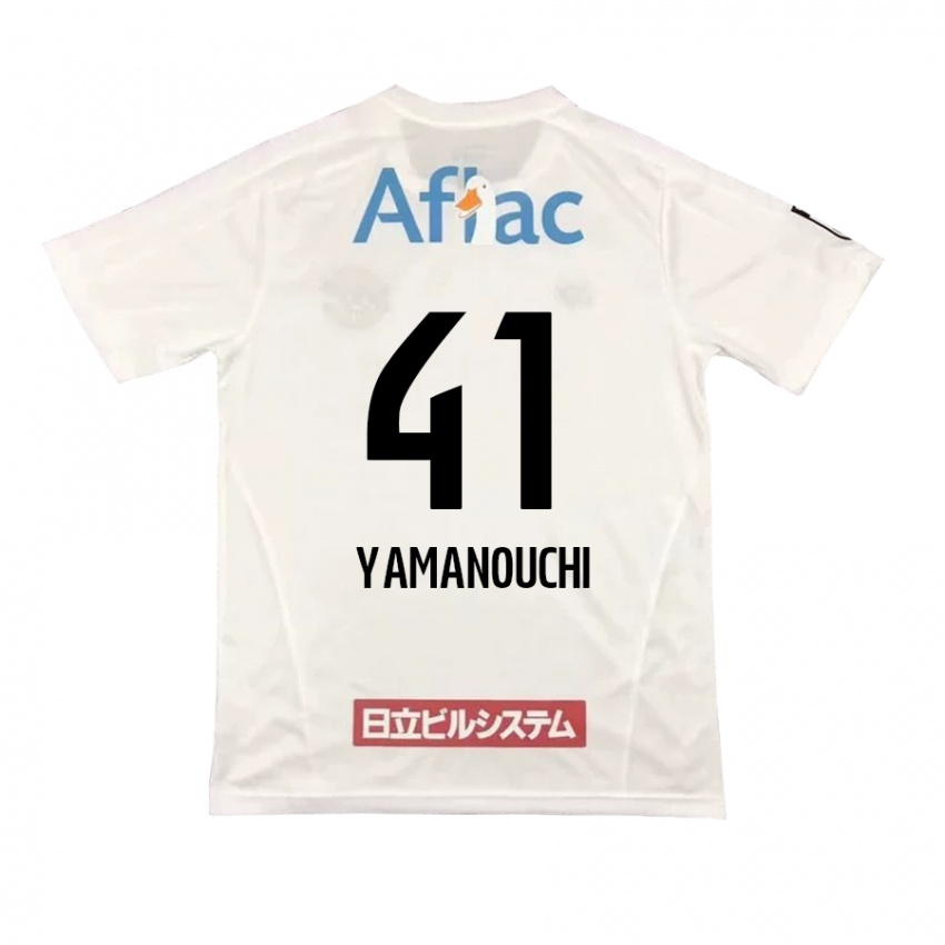 Criança Camisola Yusei Yamanouchi #41 Branco Preto Alternativa 2024/25 Camisa Brasil