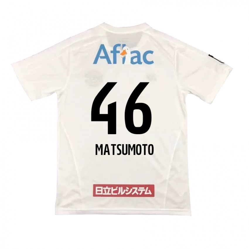 Criança Camisola Kenta Matsumoto #46 Branco Preto Alternativa 2024/25 Camisa Brasil