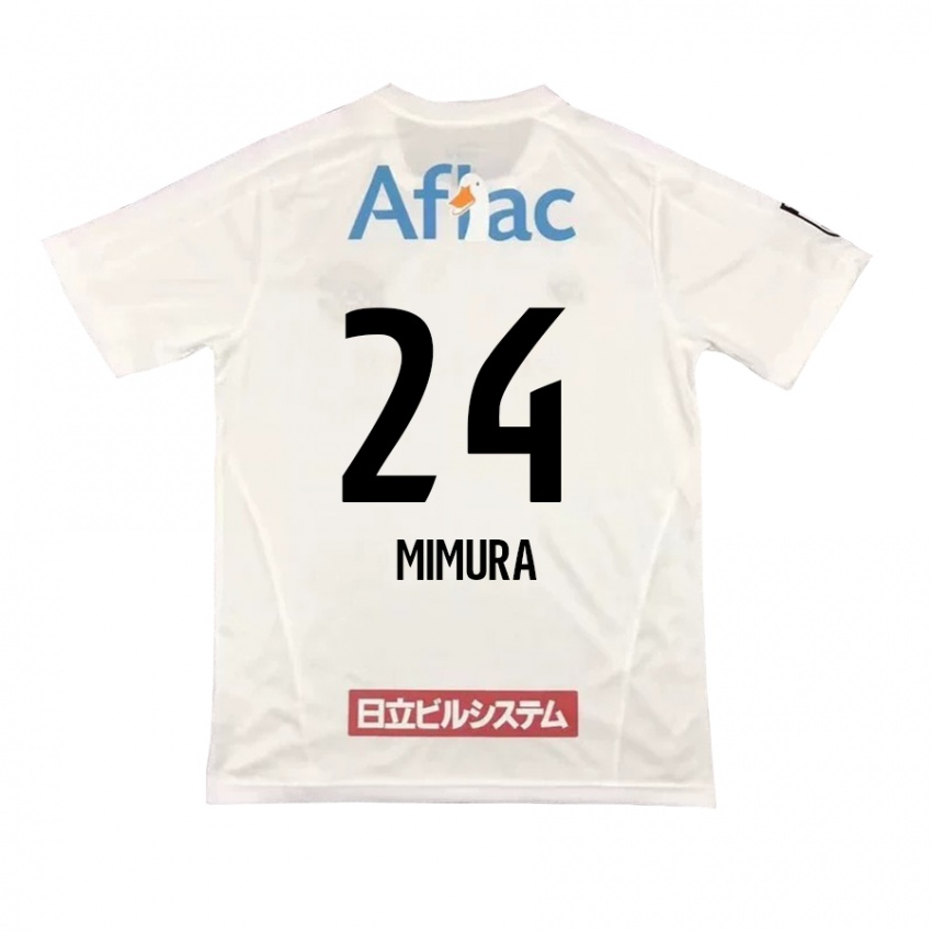 Criança Camisola Kaname Mimura #24 Branco Preto Alternativa 2024/25 Camisa Brasil