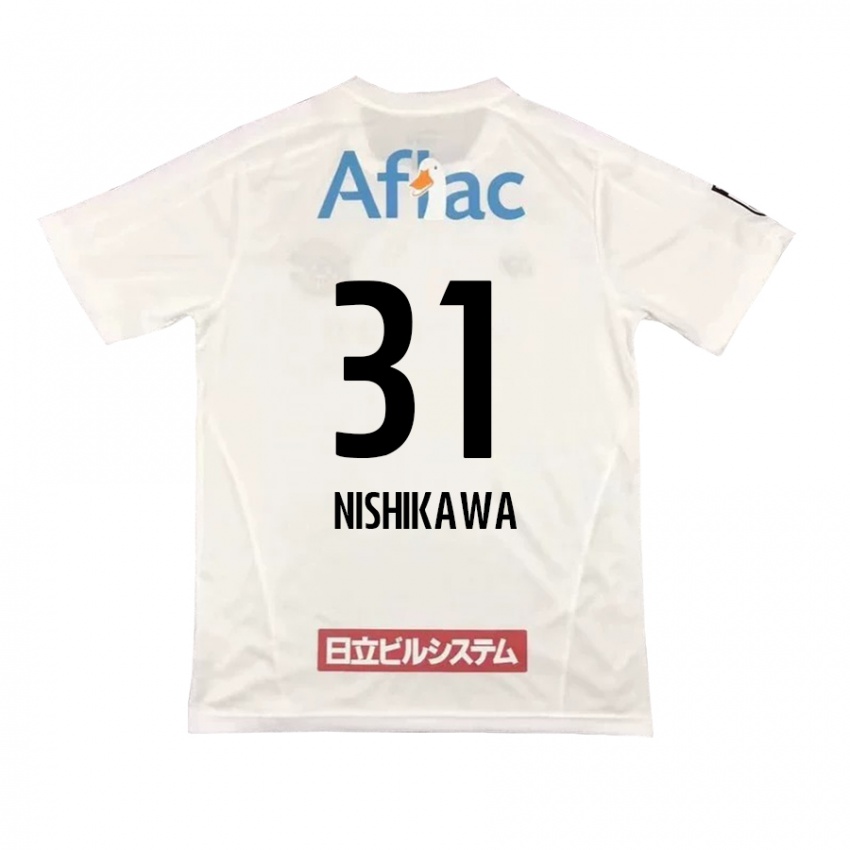 Criança Camisola Genki Nishikawa #31 Branco Preto Alternativa 2024/25 Camisa Brasil