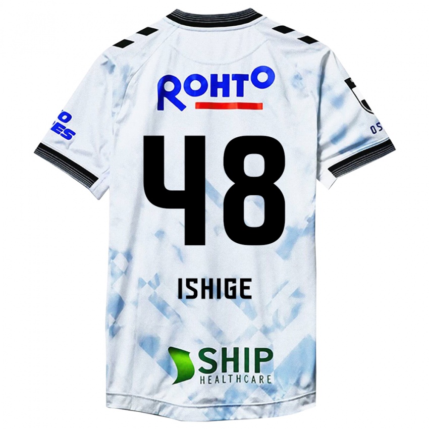 Criança Camisola Hideki Ishige #48 Branco Preto Alternativa 2024/25 Camisa Brasil