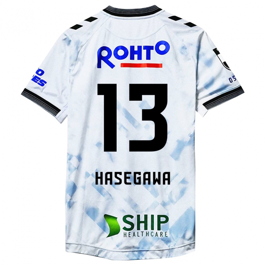 Criança Camisola Kosei Hasegawa #13 Branco Preto Alternativa 2024/25 Camisa Brasil