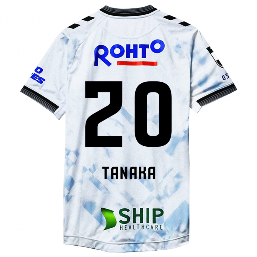 Criança Camisola Hyoga Tanaka #20 Branco Preto Alternativa 2024/25 Camisa Brasil