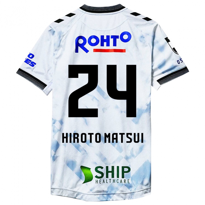 Criança Camisola Elijah Hiroto Matsui #24 Branco Preto Alternativa 2024/25 Camisa Brasil