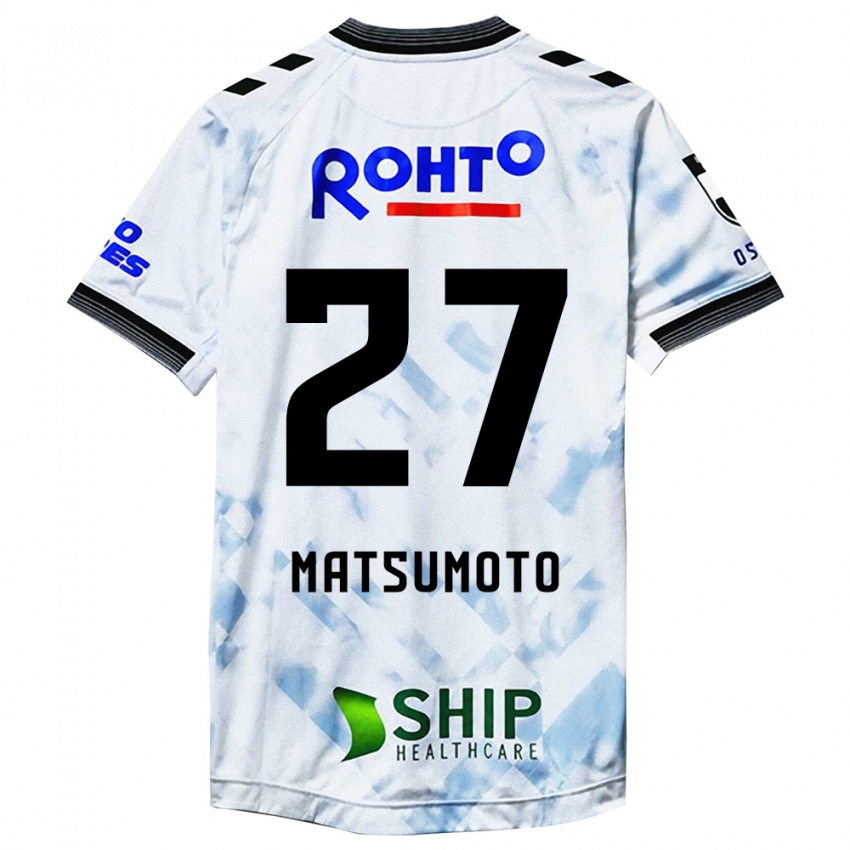 Criança Camisola Kensaku Matsumoto #27 Branco Preto Alternativa 2024/25 Camisa Brasil