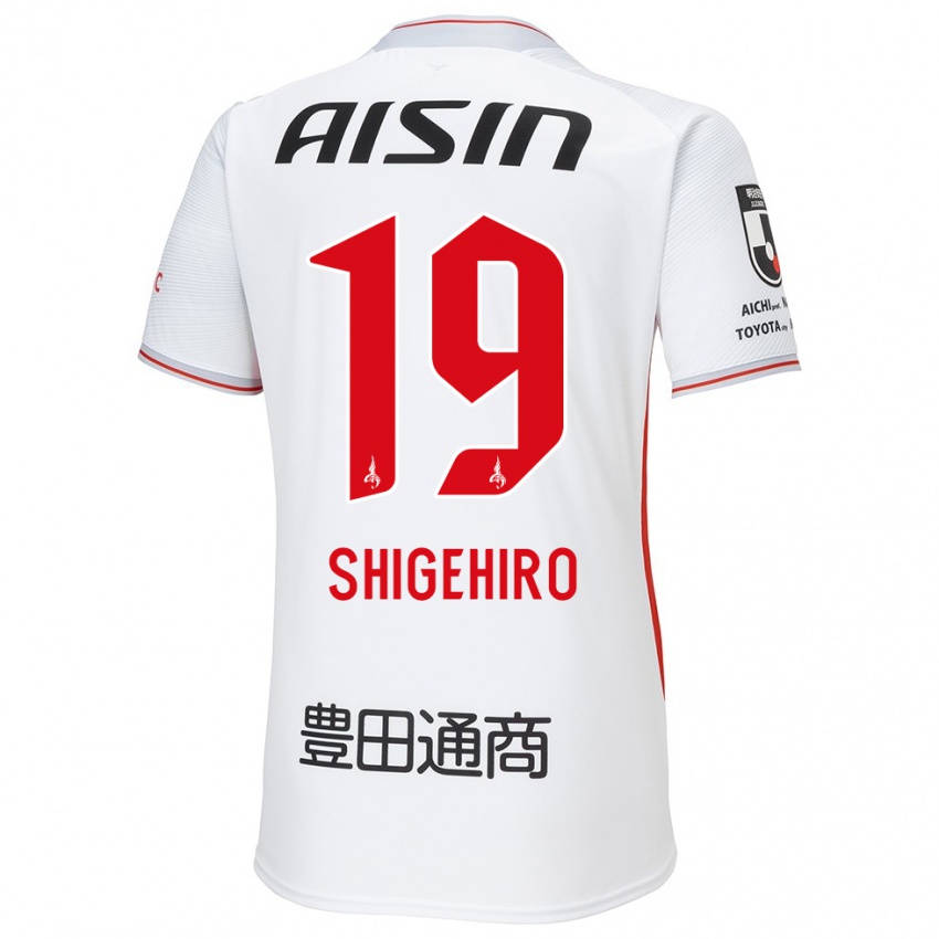 Criança Camisola Takuya Shigehiro #19 Branco Amarelo Vermelho Alternativa 2024/25 Camisa Brasil