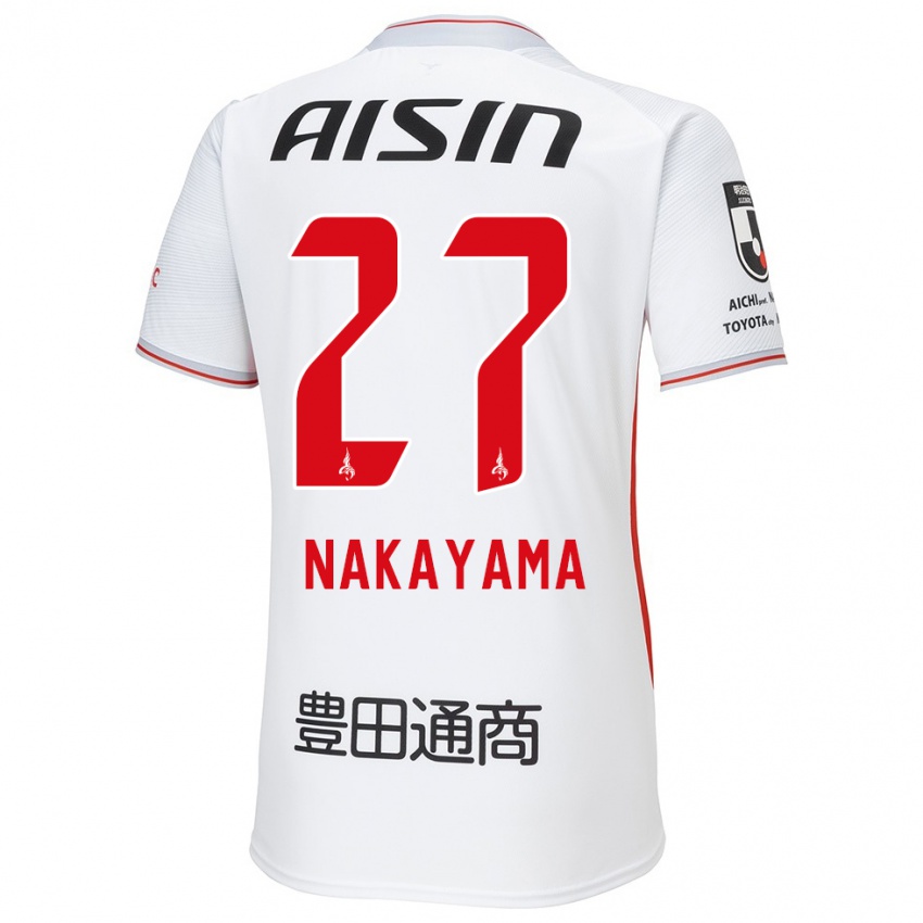 Criança Camisola Katsuhiro Nakayama #27 Branco Amarelo Vermelho Alternativa 2024/25 Camisa Brasil