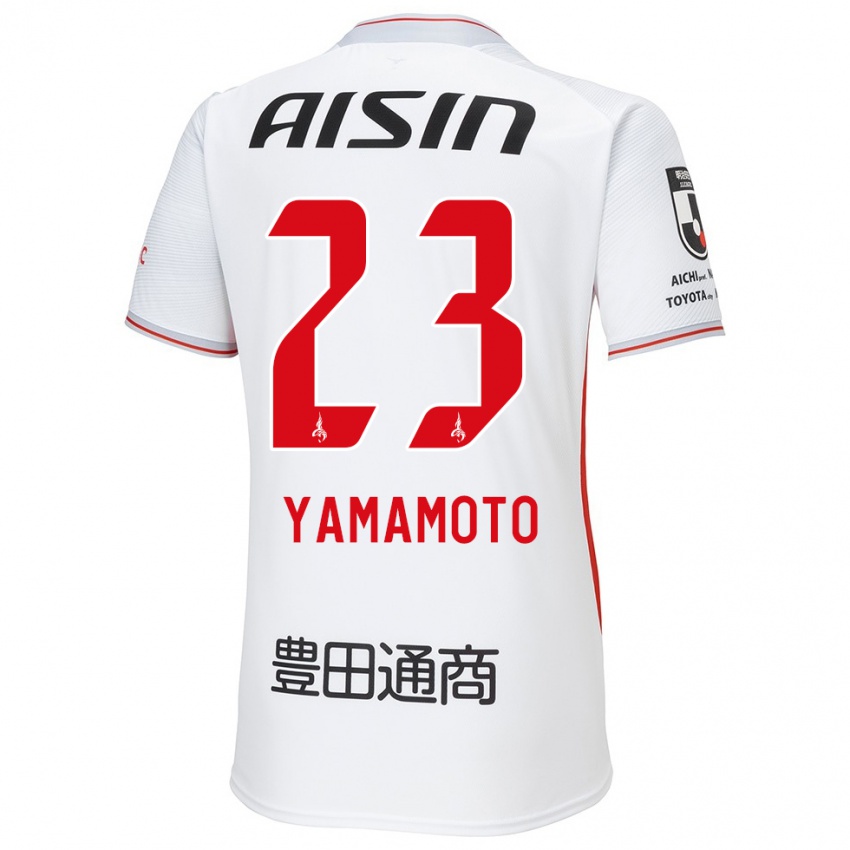 Criança Camisola Haruki Yamamoto #23 Branco Amarelo Vermelho Alternativa 2024/25 Camisa Brasil