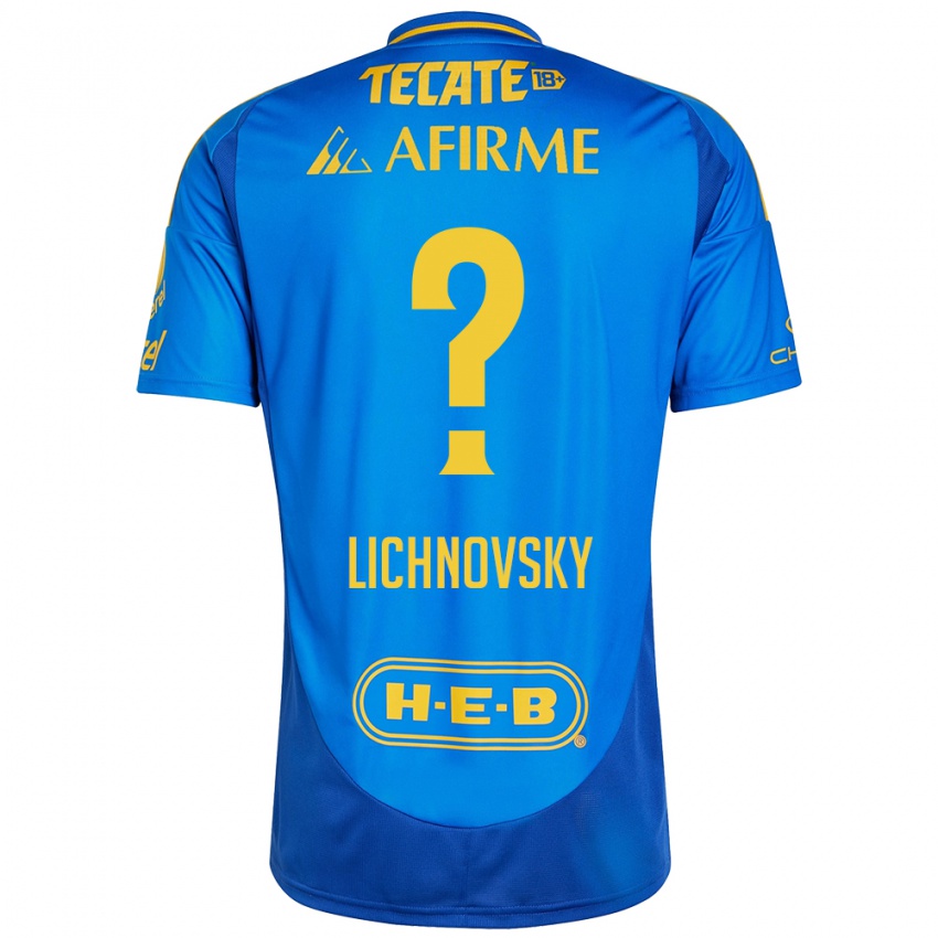 Criança Camisola Igor Lichnovsky #0 Azul Amarelo Alternativa 2024/25 Camisa Brasil