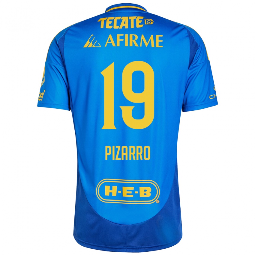 Criança Camisola Guido Pizarro #19 Azul Amarelo Alternativa 2024/25 Camisa Brasil