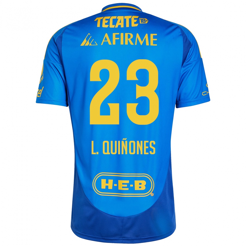 Criança Camisola Luis Quinones #23 Azul Amarelo Alternativa 2024/25 Camisa Brasil