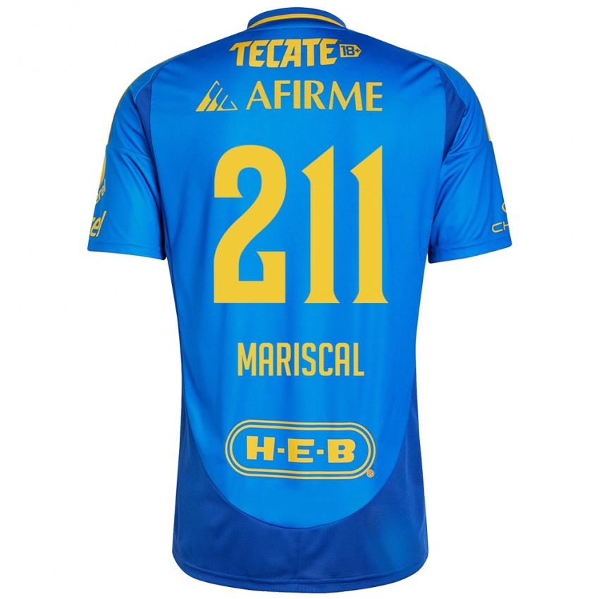 Criança Camisola Kevin Mariscal #211 Azul Amarelo Alternativa 2024/25 Camisa Brasil