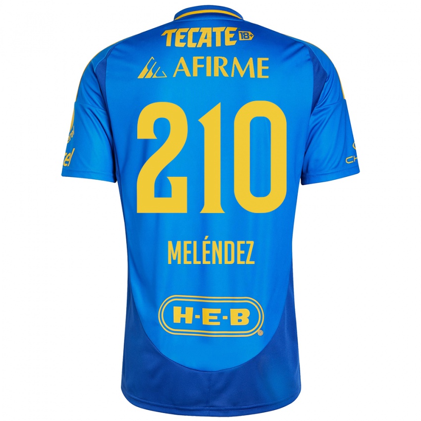 Criança Camisola Marcelo Meléndez #210 Azul Amarelo Alternativa 2024/25 Camisa Brasil