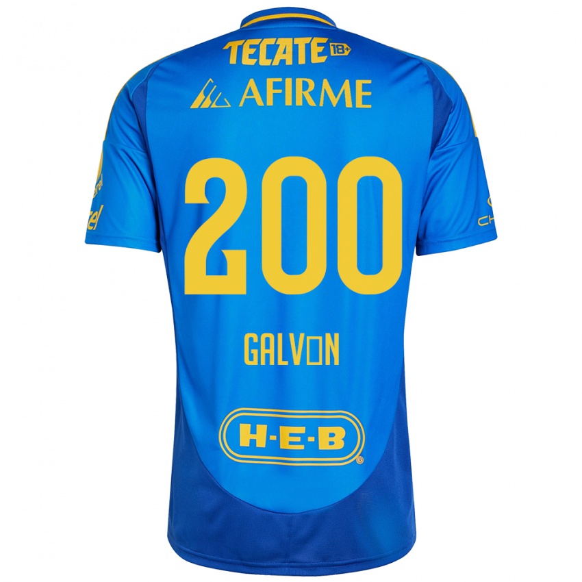 Criança Camisola Isaias Galván #200 Azul Amarelo Alternativa 2024/25 Camisa Brasil