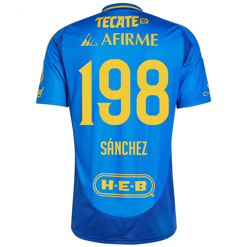 Criança Camisola Diego Sánchez #198 Azul Amarelo Alternativa 2024/25 Camisa Brasil