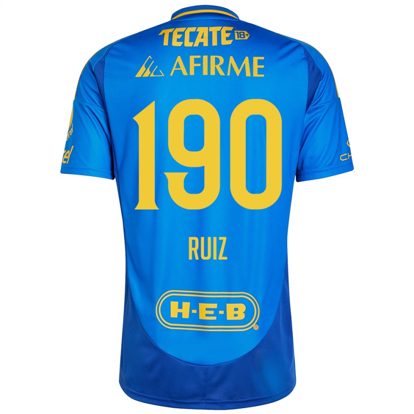 Criança Camisola Óscar Ruiz #190 Azul Amarelo Alternativa 2024/25 Camisa Brasil