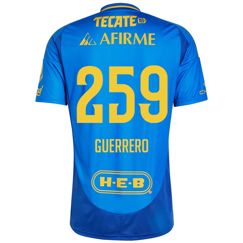 Criança Camisola Erick Guerrero #259 Azul Amarelo Alternativa 2024/25 Camisa Brasil