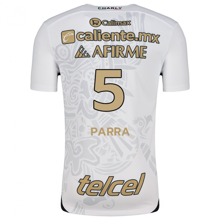 Criança Camisola Rodrigo Parra #5 Branco Preto Alternativa 2024/25 Camisa Brasil