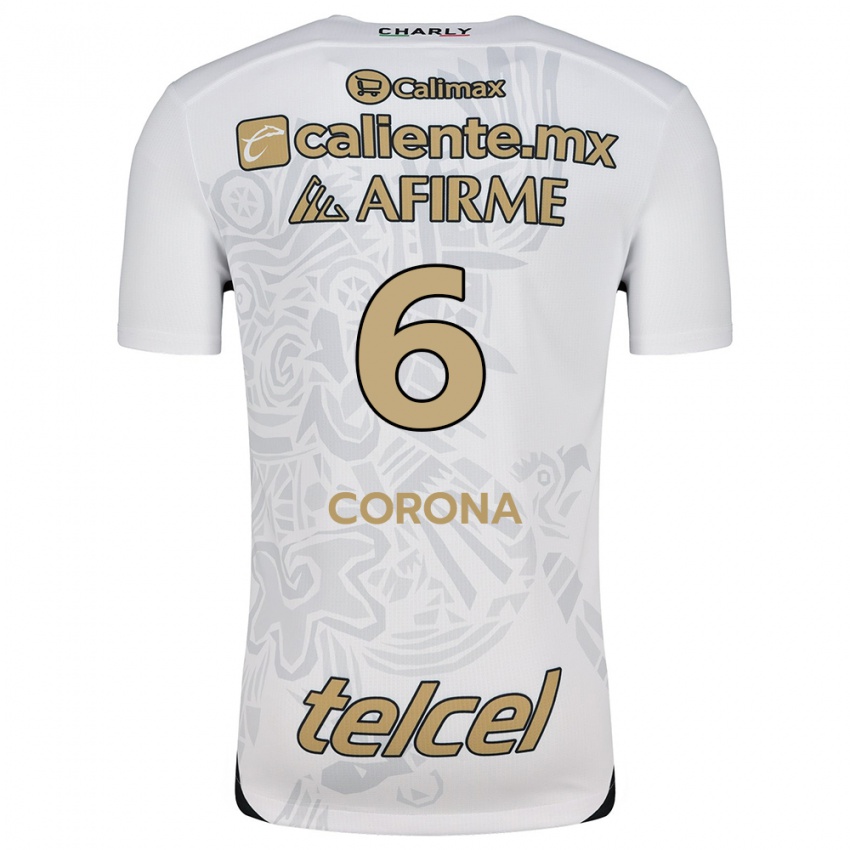 Criança Camisola Joe Corona #6 Branco Preto Alternativa 2024/25 Camisa Brasil