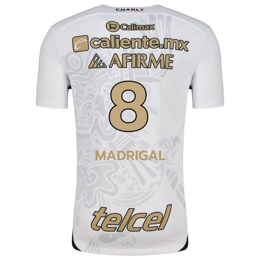 Criança Camisola Fernando Madrigal #8 Branco Preto Alternativa 2024/25 Camisa Brasil