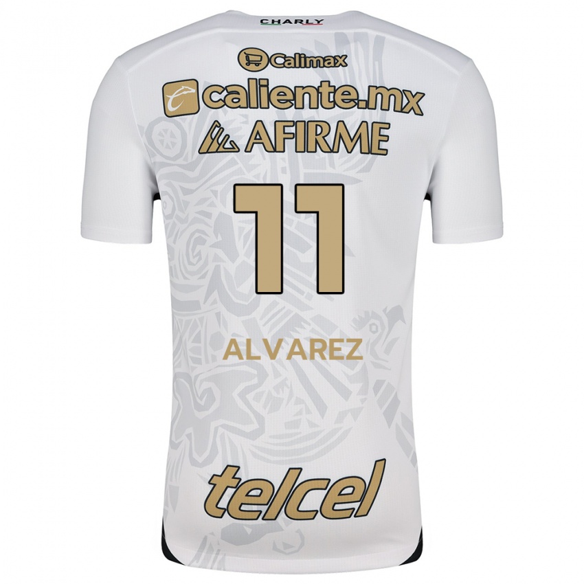 Criança Camisola Efraín Álvarez #11 Branco Preto Alternativa 2024/25 Camisa Brasil