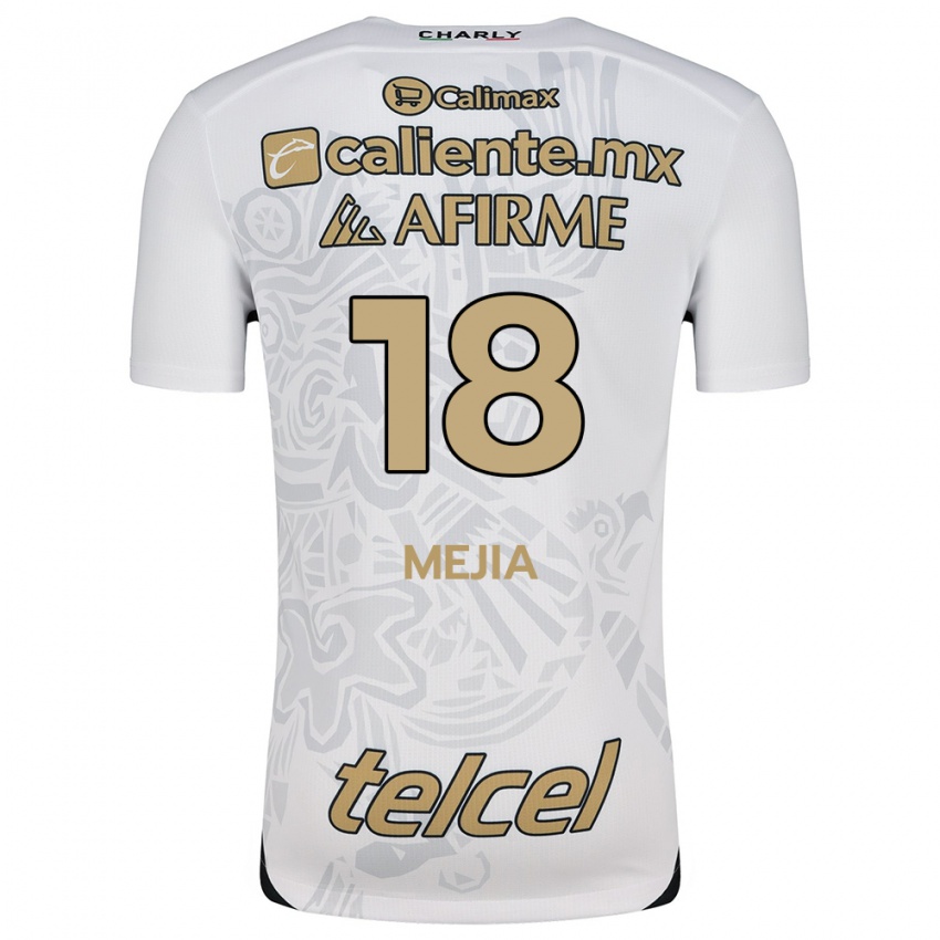 Criança Camisola Aarón Mejía #18 Branco Preto Alternativa 2024/25 Camisa Brasil