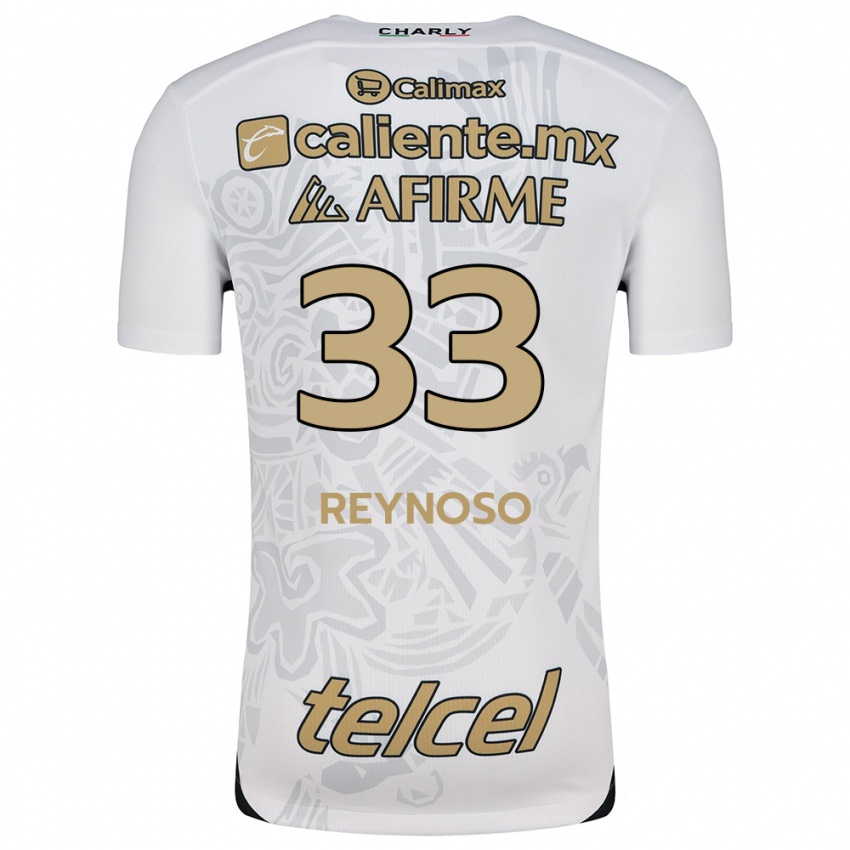 Criança Camisola Emanuel Reynoso #33 Branco Preto Alternativa 2024/25 Camisa Brasil