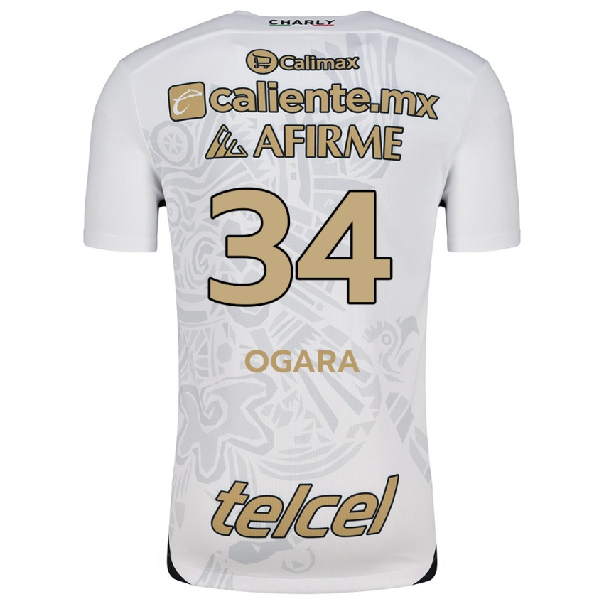 Criança Camisola Gerson Ogara #34 Branco Preto Alternativa 2024/25 Camisa Brasil