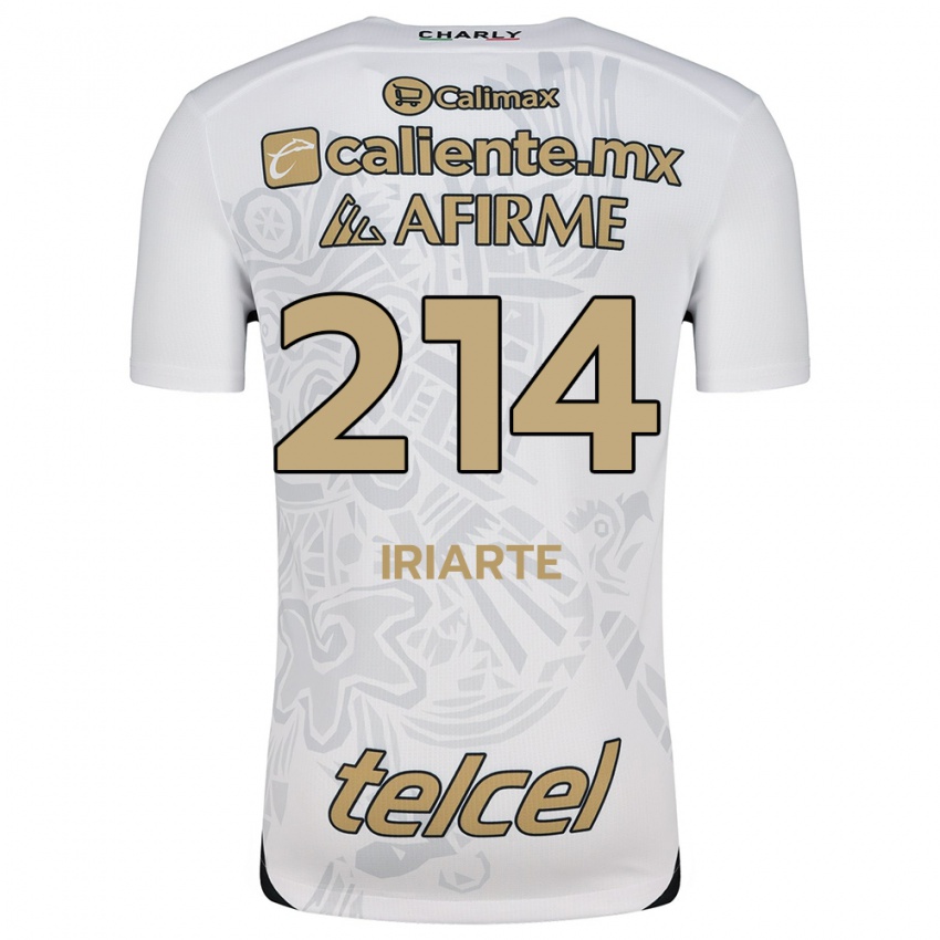 Criança Camisola Oliver Iriarte #214 Branco Preto Alternativa 2024/25 Camisa Brasil