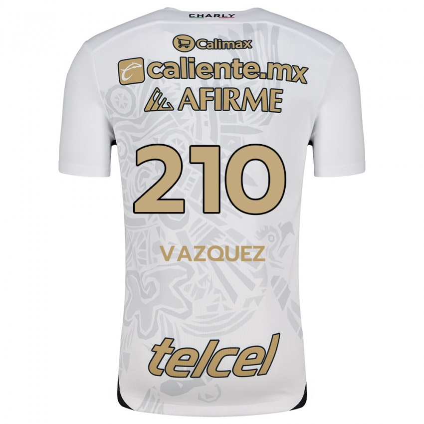 Criança Camisola Daniel Vázquez #210 Branco Preto Alternativa 2024/25 Camisa Brasil