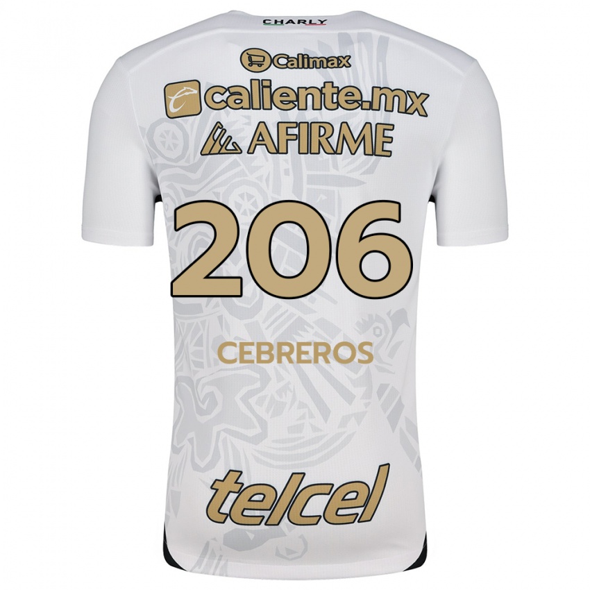 Criança Camisola Luis Cebreros #206 Branco Preto Alternativa 2024/25 Camisa Brasil