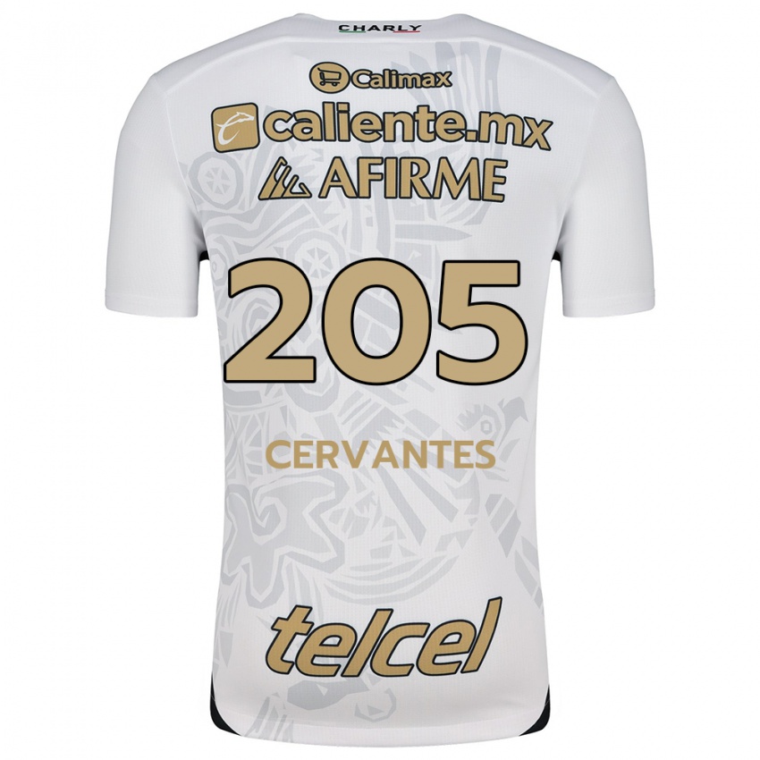 Criança Camisola Sebastián Cervantes #205 Branco Preto Alternativa 2024/25 Camisa Brasil