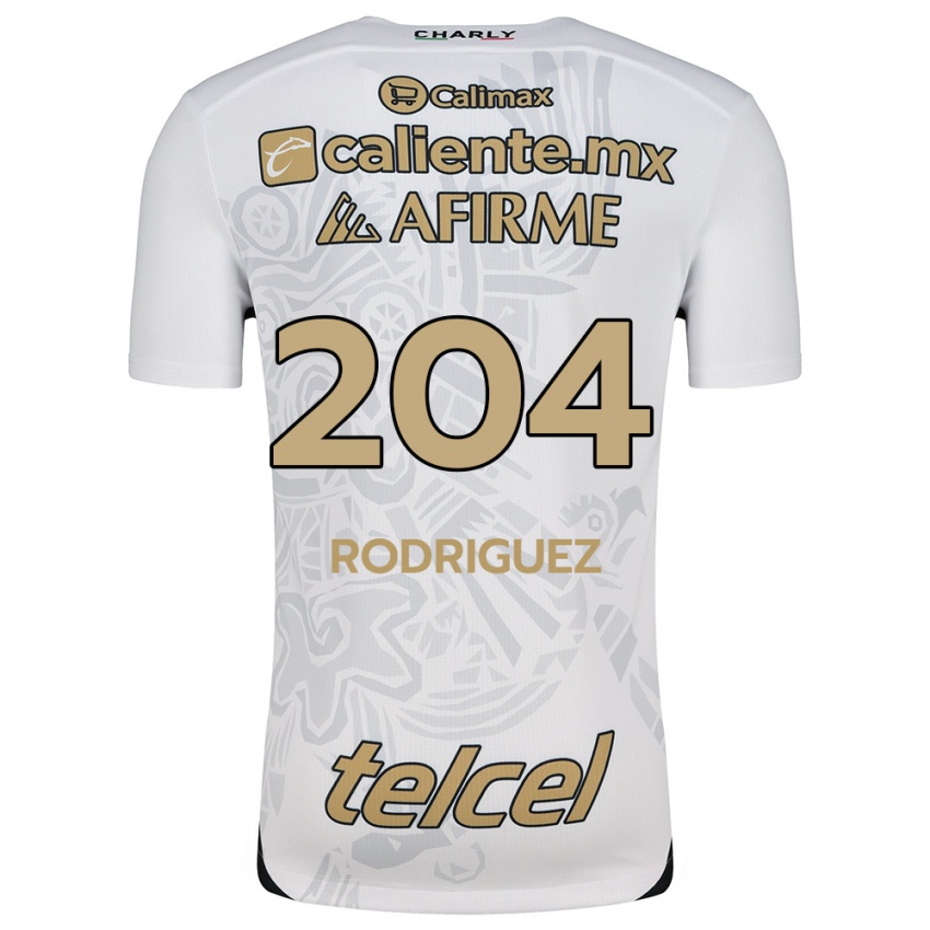 Criança Camisola Jesús Rodríguez #204 Branco Preto Alternativa 2024/25 Camisa Brasil