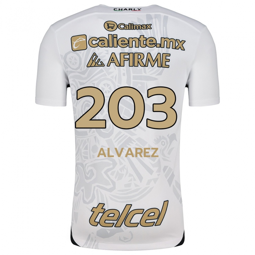 Criança Camisola Jaime Álvarez #203 Branco Preto Alternativa 2024/25 Camisa Brasil