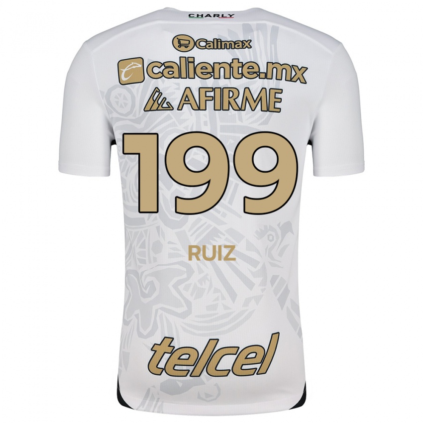 Criança Camisola Emilio Ruiz #199 Branco Preto Alternativa 2024/25 Camisa Brasil