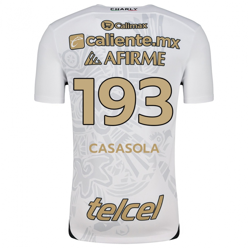 Criança Camisola Axel Casasola #193 Branco Preto Alternativa 2024/25 Camisa Brasil