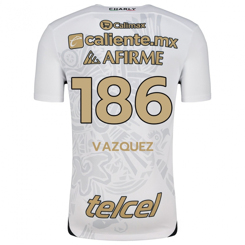 Criança Camisola Octavio Vázquez #186 Branco Preto Alternativa 2024/25 Camisa Brasil