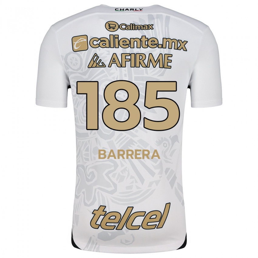 Criança Camisola Geonathan Barrera #185 Branco Preto Alternativa 2024/25 Camisa Brasil