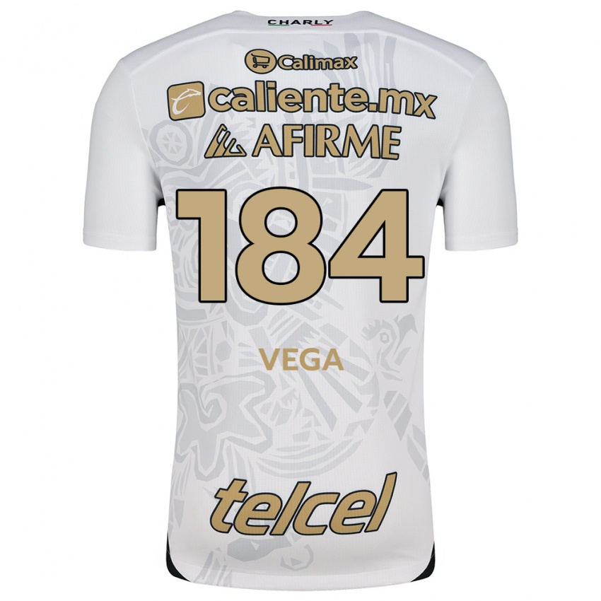 Criança Camisola Daniel Vega #184 Branco Preto Alternativa 2024/25 Camisa Brasil