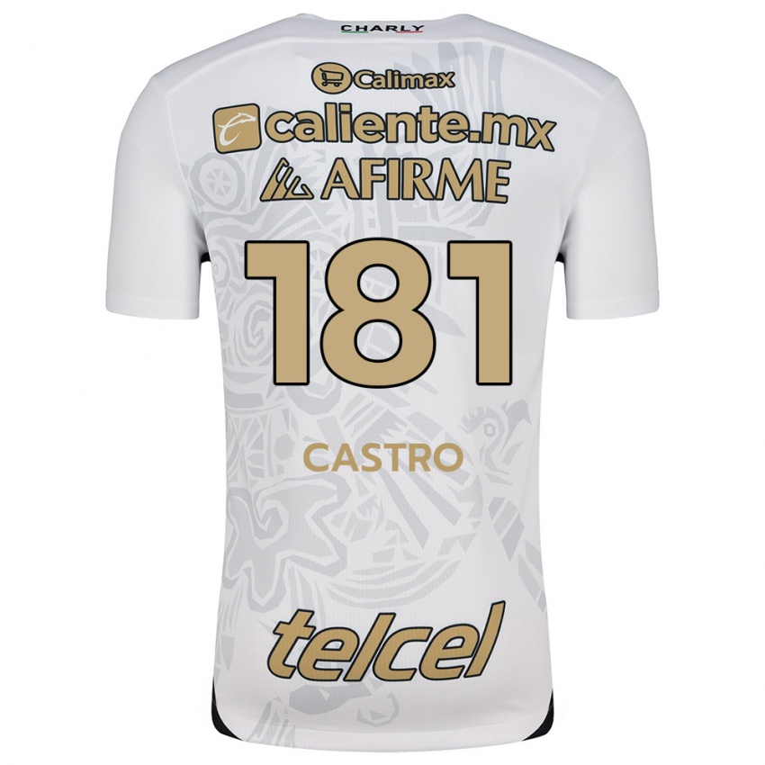 Criança Camisola José Castro #181 Branco Preto Alternativa 2024/25 Camisa Brasil