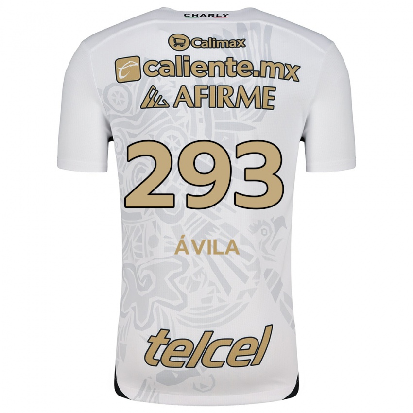 Criança Camisola Daniel Ávila #293 Branco Preto Alternativa 2024/25 Camisa Brasil