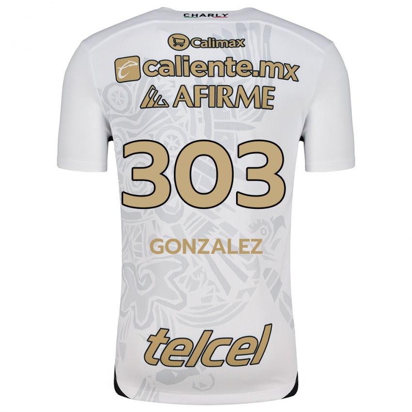 Criança Camisola Osmar González #303 Branco Preto Alternativa 2024/25 Camisa Brasil