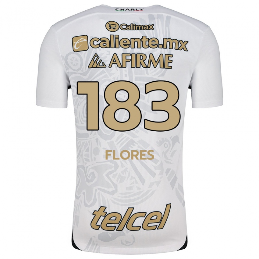 Criança Camisola Abraham Flores #183 Branco Preto Alternativa 2024/25 Camisa Brasil