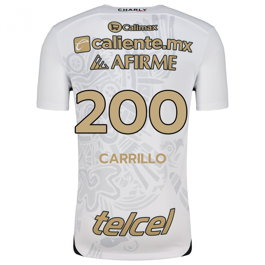 Criança Camisola Manuel Carrillo #200 Branco Preto Alternativa 2024/25 Camisa Brasil