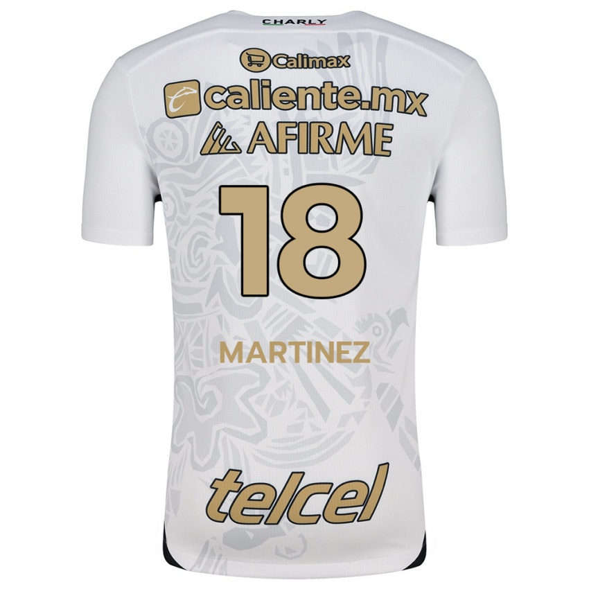 Criança Camisola Natividad Martínez #18 Branco Preto Alternativa 2024/25 Camisa Brasil