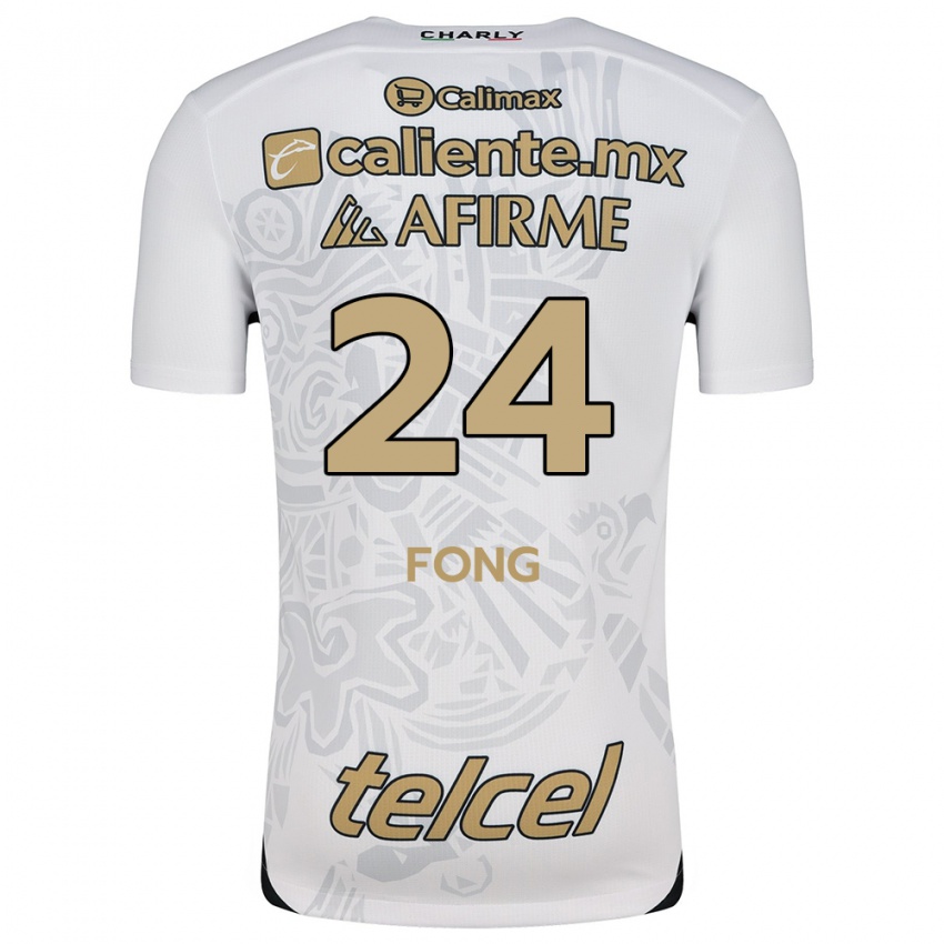 Criança Camisola Michel Fong #24 Branco Preto Alternativa 2024/25 Camisa Brasil