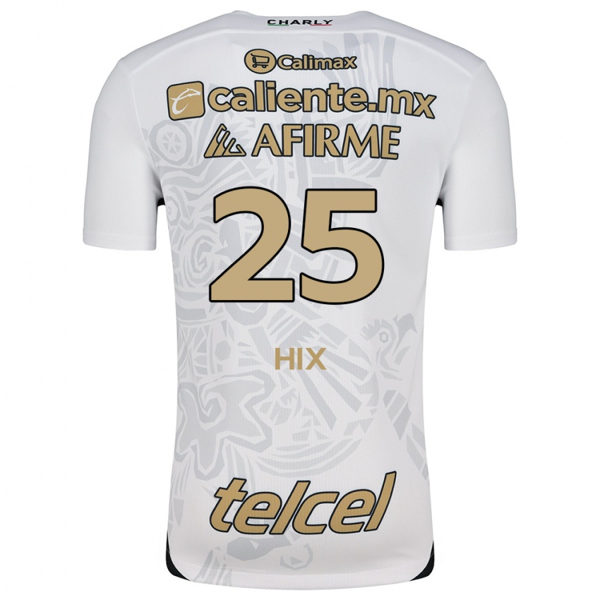 Criança Camisola Angelina Hix #25 Branco Preto Alternativa 2024/25 Camisa Brasil