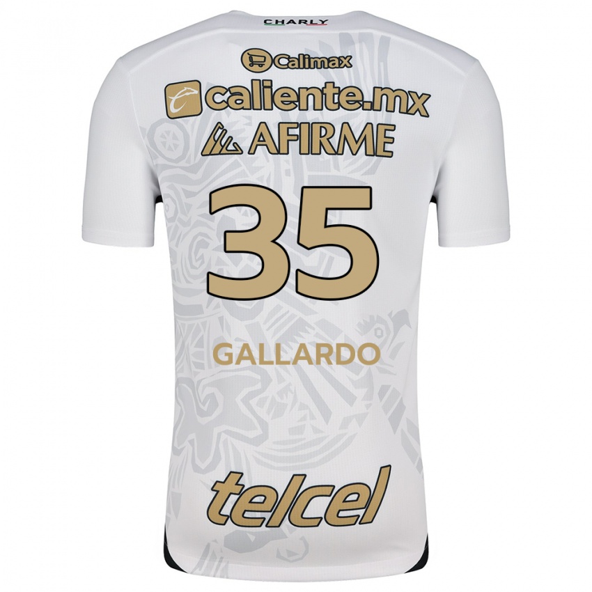 Criança Camisola Gloriaisabel Gallardo #35 Branco Preto Alternativa 2024/25 Camisa Brasil