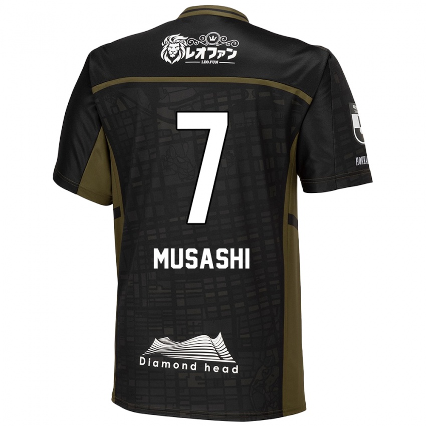 Criança Camisola Musashi Suzuki #7 Preto Verde Alternativa 2024/25 Camisa Brasil