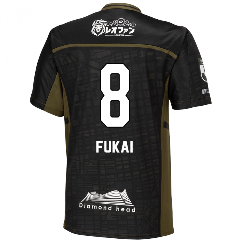 Criança Camisola Kazuki Fukai #8 Preto Verde Alternativa 2024/25 Camisa Brasil